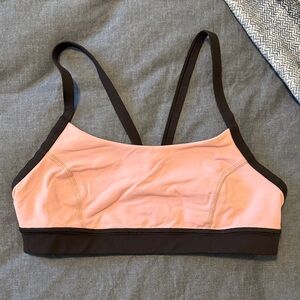 Lululemon Athletica Blush and Charcoal Sports Bra